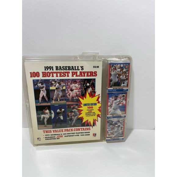 Lot Of 2 1991 Score Baseball Rising Stars Value Pack 100 Cards Sealed MLB Rare - Picture 2 of 10